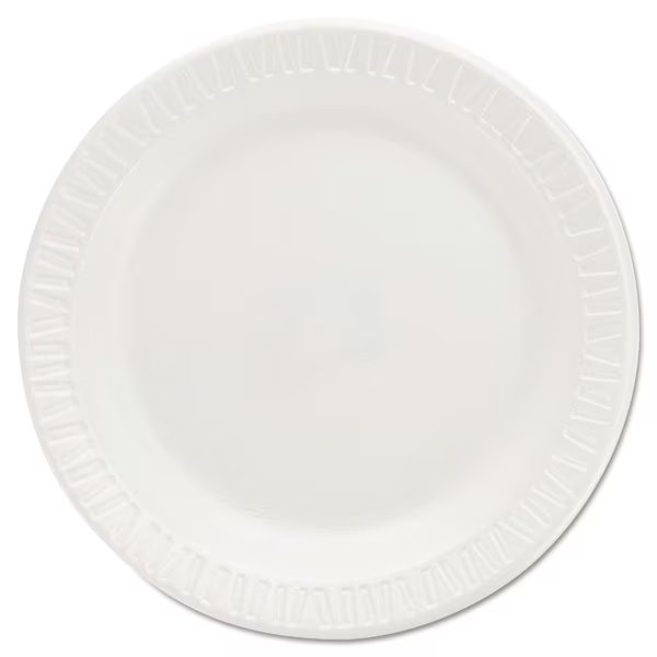 Quiet Classic Laminated Foam Dinnerware Plates, 6